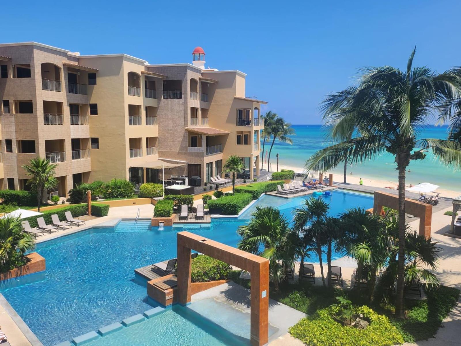 Апарт отель Ocean Front El Faro Reef 304 Плая-дель-Кармен Экстерьер фото